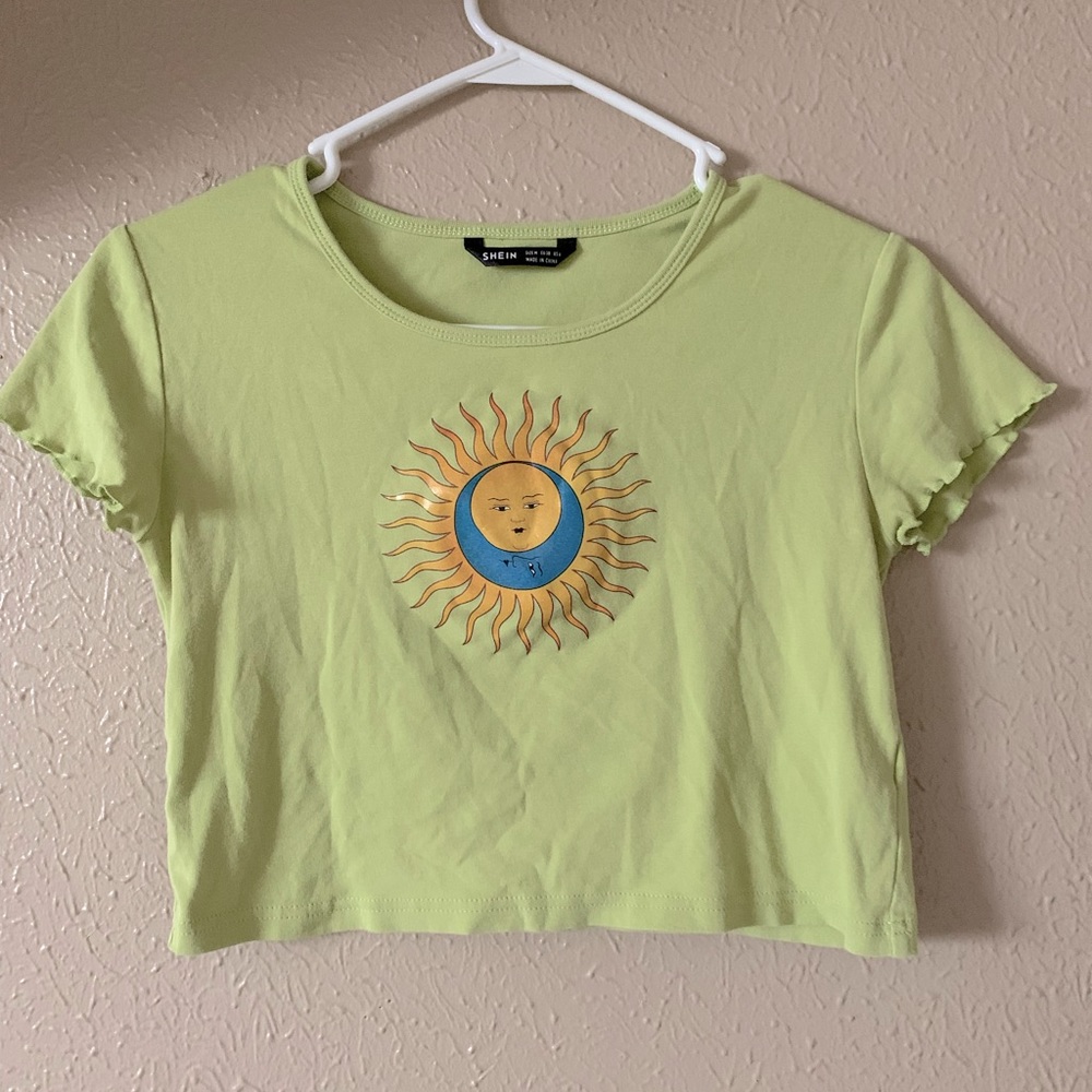 Cute green graphic tee